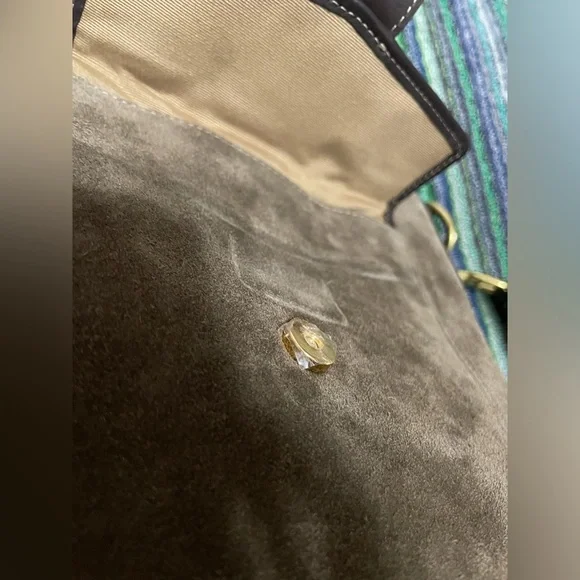 Coach Brown Suede Crossbody - Picture 5 of 6